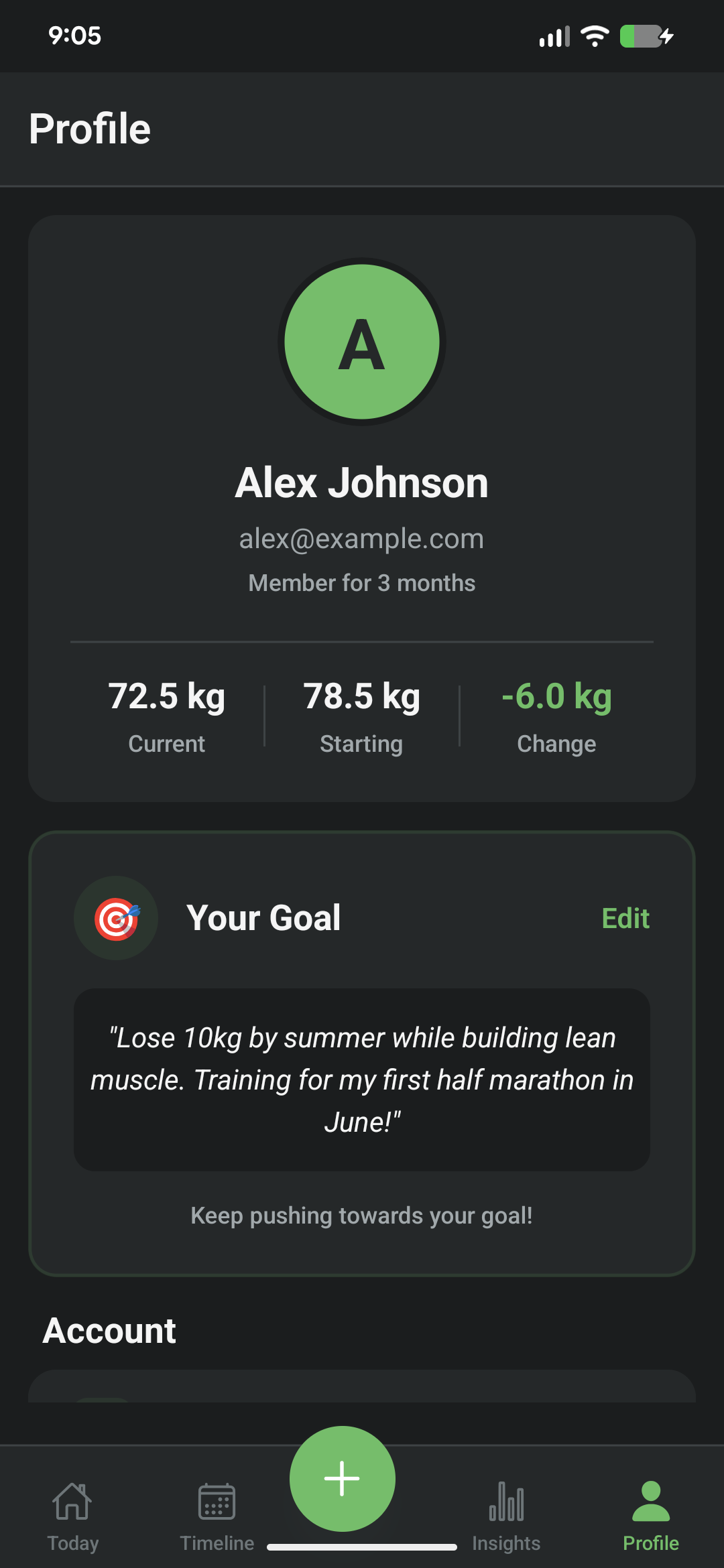 Ravan Profile Screen